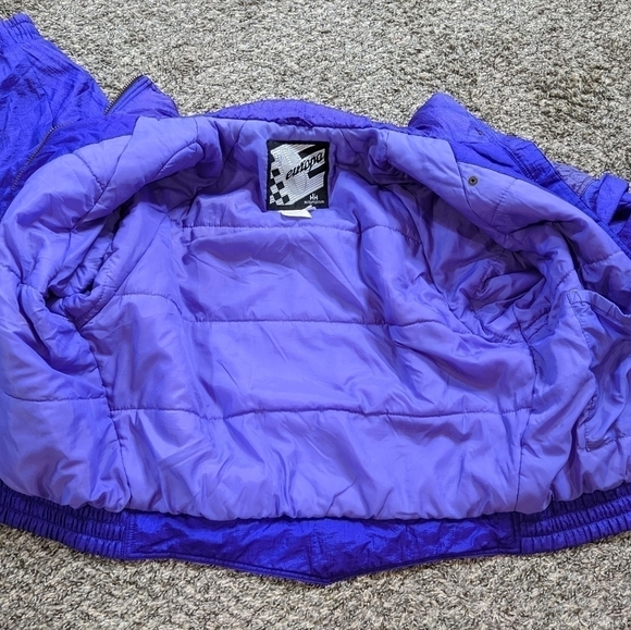 Vintage Europa Helly Hansen purple ski jacket puffer bomber jacket 12 - Picture 9 of 13